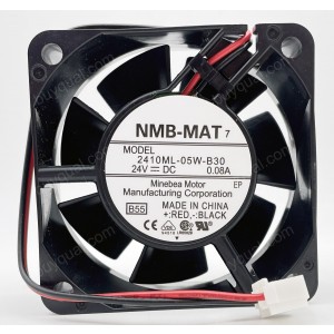 NMB 2410ML-05W-B30 24V 0.08A 2wires Cooling Fan