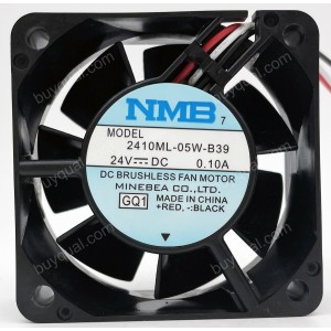 NMB 2410ML-05W-B39 24V 0.1/0.08A 3wires Cooling Fan