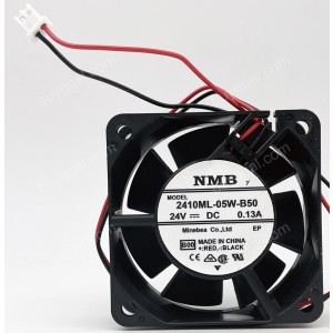 NMB 2410ML-05W-B50 24V 0.13A 2wires Cooling Fan