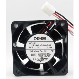 NMB 2410ML-05W-B59 -B00 24V 0.13A 3wires Cooling Fan