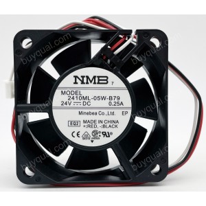 NMB 2410ML-05W-B79 24V 0.25A 3wires Cooling Fan - Original New