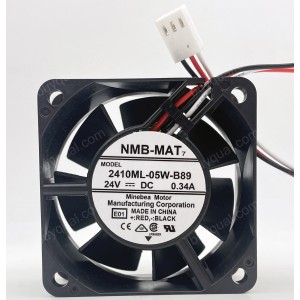 NMB 2410ML-05W-B89 24V 0.34A 3wires cooling fan