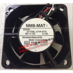 NMB 2410ML-07W-B79 48V 0.13A 2wires Cooling Fan