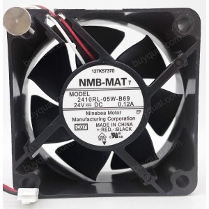 NMB 2410RL-05W-B69 24V 0.12A 3wires Cooling Fan