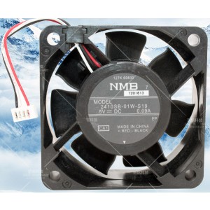 NMB 2410SB-01W-S19 5V 0.09A 3wires cooling fan