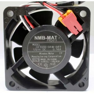 NMB 2410SB-04W-B49 12V 0.14A 3wires Cooling Fan