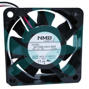 NMB 2410SB-04W-B59 2410SB-04W-B59-B00 12V 0.20A 3wires Cooling Fan