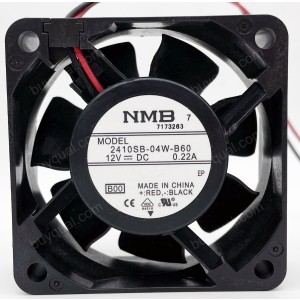 NMB 2410SB-04W-B60 12V 0.22A 2wires Cooling Fan
