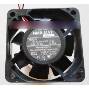 NMB 2410SB-05W-B49 24V 0.08A 3wires Cooling Fan 