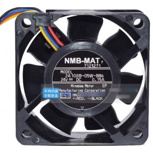 NMB 2410SB-05W-B86 24V 0.15A 4wires Cooling Fan