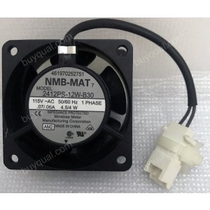 NMB 2412PS-12W-B30 115V 4.5W 4W 2wires Cooling Fan