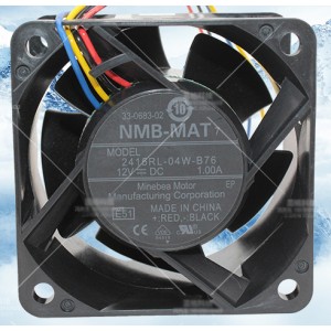 NMB 2415RL-04W-B76 12V 1.00A 4wires cooling fan