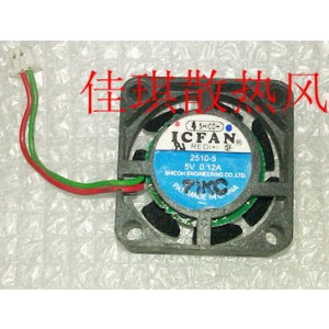 ICFAN 2510-5 5V 0.12A 2wires cooling fan