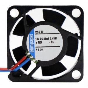 Ebmpapst 252N ( VWCA025AHBAS 9290904203 ) 12V 0.5W 2wires Cooling Fan - Original New