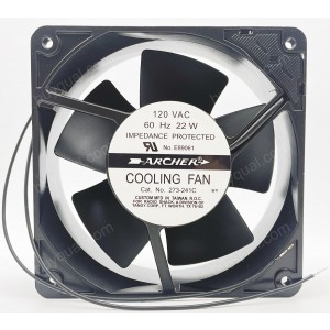 ARCHER 273-241C 120V 22W 2wires Cooling Fan