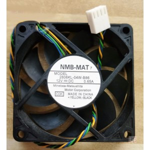 NMB 2806KL-04W-B86 12V 0.65A 4wires Cooling Fan