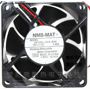 NMB 2810KL-04W-B89 12V 0.40A 3wires Cooling Fan