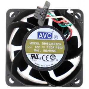 AVC 2B06038B12G 12V 2.2A 4wires Cooling Fan - Picture need