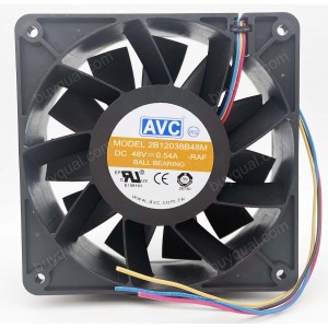 AVC 2B12038B48M 48V 0.54A 3wires 4wires Cooling Fan