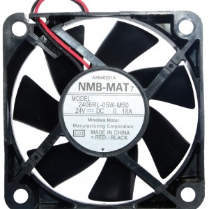 NMB 2406RL-05W-M50 24V 0.18A 2wires Cooling Fan