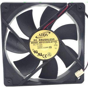 ADDA AD1212US-A71GL 12V 0.5A 6W 2wires Cooling Fan