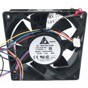 DELTA AFB1212GHE 12V 3.24A 2wiers 3wires 4wires Cooling Fan - Picture need