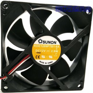 SUNON KDE1209PTB1-6A 12V 2.9W 3wires cooling fan