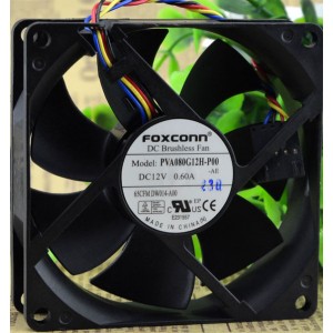 FOXCONN PVA080G12H-P00 12V 0.60A 4wires cooling fan
