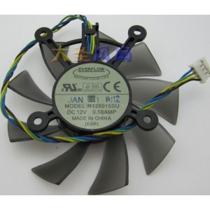EVERFLOW R128015SU 12V 0.50A 4wires Cooling Fan