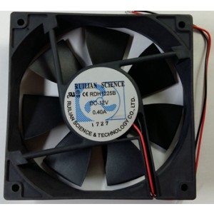 RUILIAN RDH1225B 12V 0.40A 2wires cooling Fan