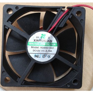 RUILIAN RDM6015S1 12V 0.15A 2wires cooling fan