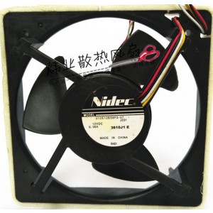 NIDEC U12E12BS8F3-57 12V 0.06A 4wires Cooling Fan