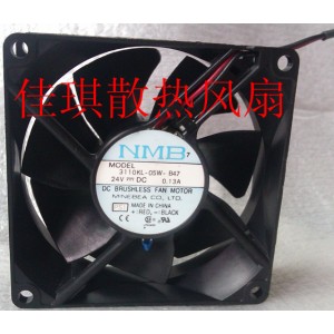 NMB 3110KL-05W-B47 24V 0.13A 2wires Cooling Fan