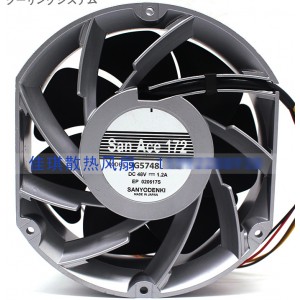 Sanyo 9G5748LF503 48V 1.2A 4wires Cooling Fan