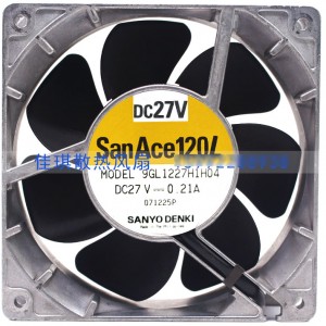SANYO 9GL1227H1H04 27V 0.21A Cooling Fan