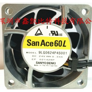 Sanyo 9LG0624P4S001 24V 0.34A 4wires Cooling Fan