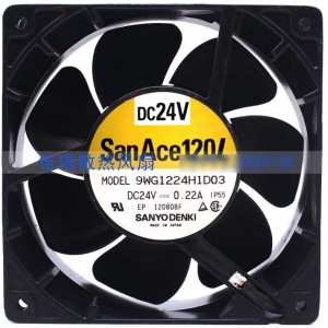 Sanyo 9WG1224H1D03 24V 0.22A 3wies Cooling Fan