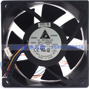 DELTA AFC1248DE 48V 1.64A 4wires Cooling Fan