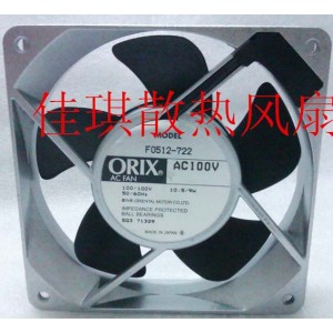 ORIX F0512-722 100V 10.5/9W  Cooling Fan