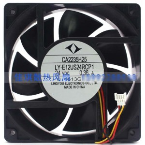 Mitsubishi LY-E12US24RCP1 24V 0.36A 3 wires Cooling Fan