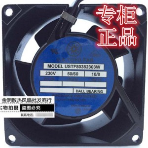 U.S.TOYO FAN USTF80382303W 230V 10/8W 2 wires Cooling Fan