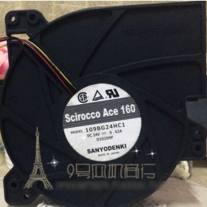 Sanyo 109BG24HC1 24V 0.62A 3wires Cooling Fan