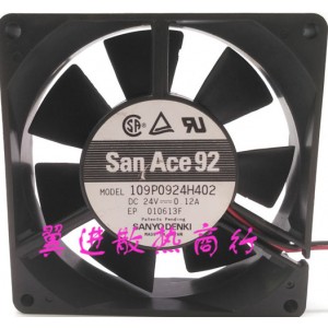Sanyo 109P0924H402 24V 0.12A Cooling Fan