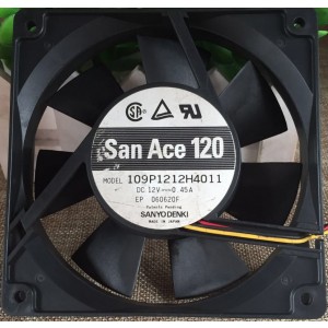 SANYO 109P1212H4011 12V 0.45A 2wires cooling fan