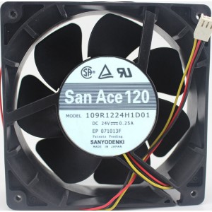 Sanyo 109R1224H1D01 24V 0.25A 3wires Cooling Fan