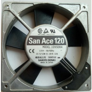 Sanyo 109S084 115V 0.14/0.12A 13.5/12W Cooling Fan