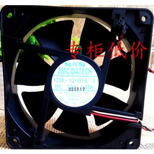 JMC DATECH 1238-12HBTA-3 12V 1.50A 3wires cooling fan