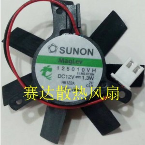 SUNON 125010VH 12V 1.3W 2wires Cooling Fan