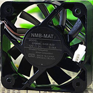 NMB 2006ML-04W-B29 12V 0.08A 3wires Cooling Fan