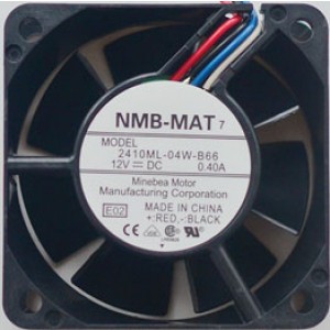 NMB 2410ML-04W-B66 12V 0.40A 3wires 4wires cooling fan - Used